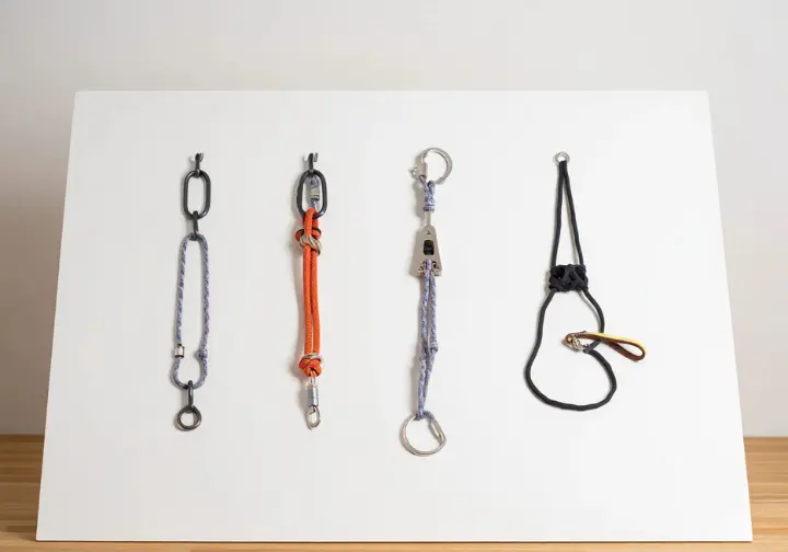 Various types of Personal Anchor Systems (chain-style, adjustable, traditional daisy chain) and a sewn sling alternative clearly displayed for comparison as part of an anchor chain guide.