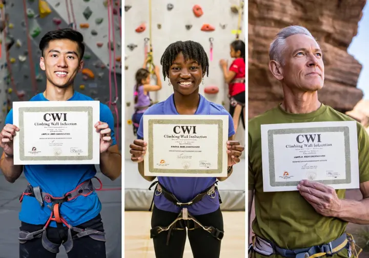 Top CWI certification paths: aligning AMGA, CWA, PCIA climbing wall instructor certification with career goals.