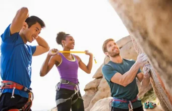 Master Your Rock Climbing Warm Up: Prevent Injury Now Mastering your rock climbing warm up: diverse climbers performing exercises to prevent injury now.