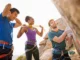 Master Your Rock Climbing Warm Up: Prevent Injury Now Mastering your rock climbing warm up: diverse climbers performing exercises to prevent injury now.