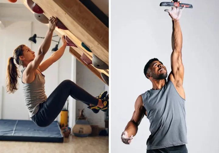 Tailoring your rock climbing finger training approach: beginner vs. advanced climber demonstrating context matters.