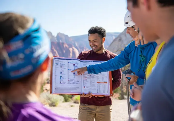 Resources for success climbing Red Rock Canyon: local guide sharing beta from a guidebook with climbers.