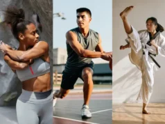 Unlock Reach: Athlete’s Mobility Routine Guide Diverse athletes demonstrating peak mobility, illustrating a guide to an athlete's mobility routine to unlock reach.