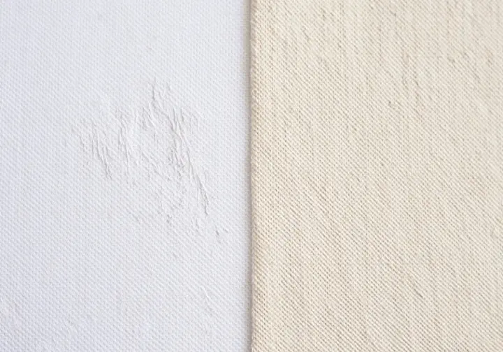 Materials and durability focus: Comparing the texture of durable nylon/spandex blend versus softer cotton blend fabrics for climbing pants.