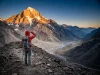 Highest Mountain in the Americas? It’s Not Denali Aconcagua summit pyramid at sunrise, the highest mountain in the Americas, above the Horcones valley