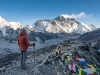 Where Is Mount Everest? Nepal, China, Not India Mount Everest summit pyramid rising behind the Nuptse ridge, seen from Kala Patthar in Nepal