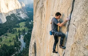 Alex Honnold Isn’t Fearless. He’s Just Prepared Lone free solo climber high on El Capitan's granite at first light in Yosemite