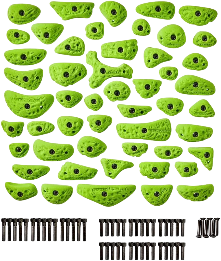 Escape Climbing Starter Pack 51 Premium Holds for Home Wall