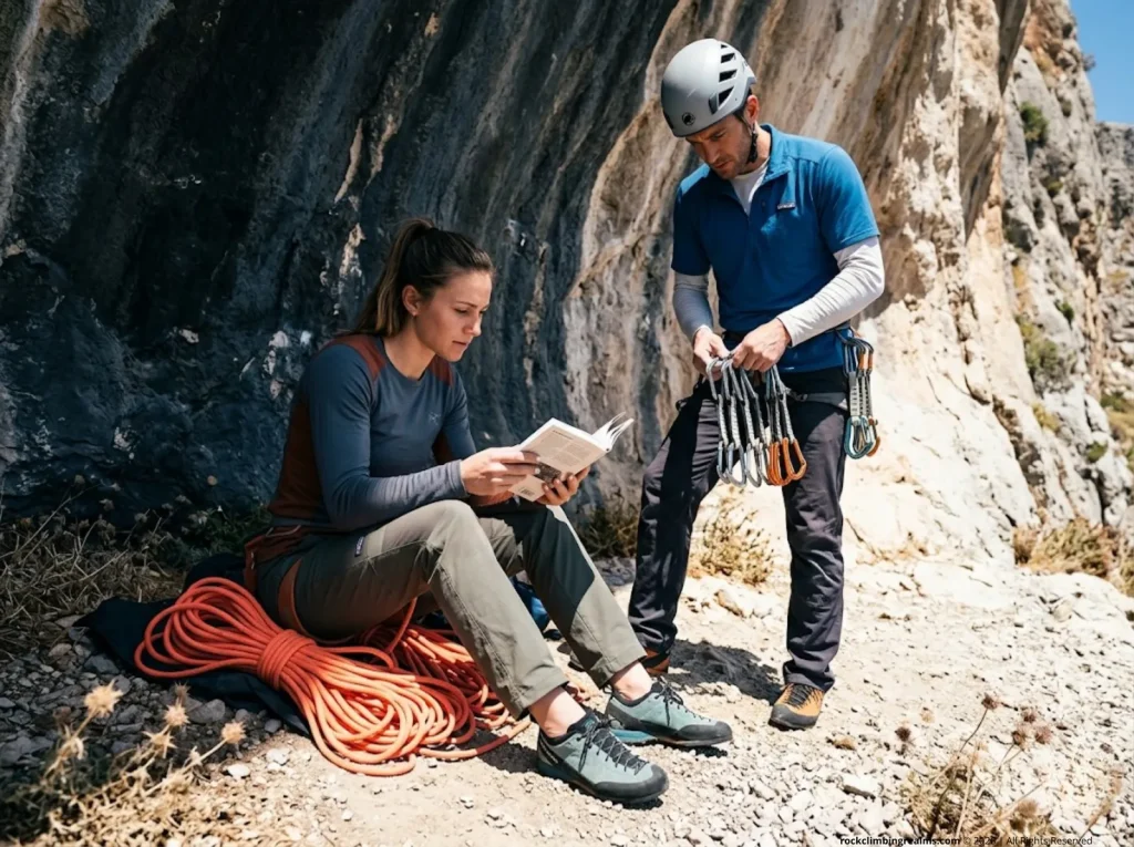 Crag shade tactics in Kalymnos Greece sport climbing guide.