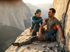 Shoulder Dislocated on a Climb? Here’s What to Do Climber with dislocated shoulder sitting on granite ledge while partner assesses injury in the high Sierra