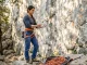 I Tested Every Crag Warm-Up. Only One Worked Sport climber performing finger tendon glides warm-up at outdoor limestone crag