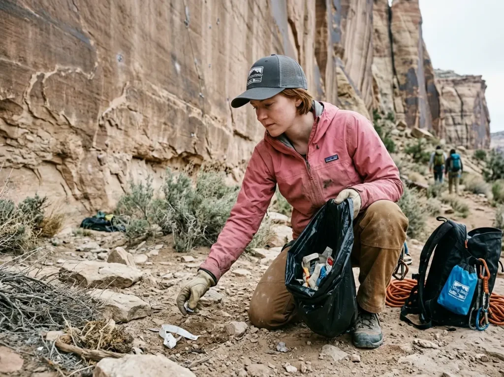 Responsible land stewardship defines what is dirtbag climbing lifestyle really like today. 