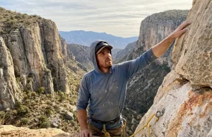 How to Climb El Potrero Chico the Field-Tested Way Climber on limestone multi-pitch route at El Potrero Chico Mexico with canyon walls rising behind