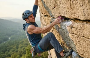 How to Place Tricams the Field-Tested Way Climber demonstrating how to place tricams effectively on a steep Shawangunk quartzite wall during golden hour.