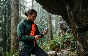 Rainy Day Climbing Plan Pros Actually Follow Pro climber organizing gear as part of rainy day climbing alternatives indoor options