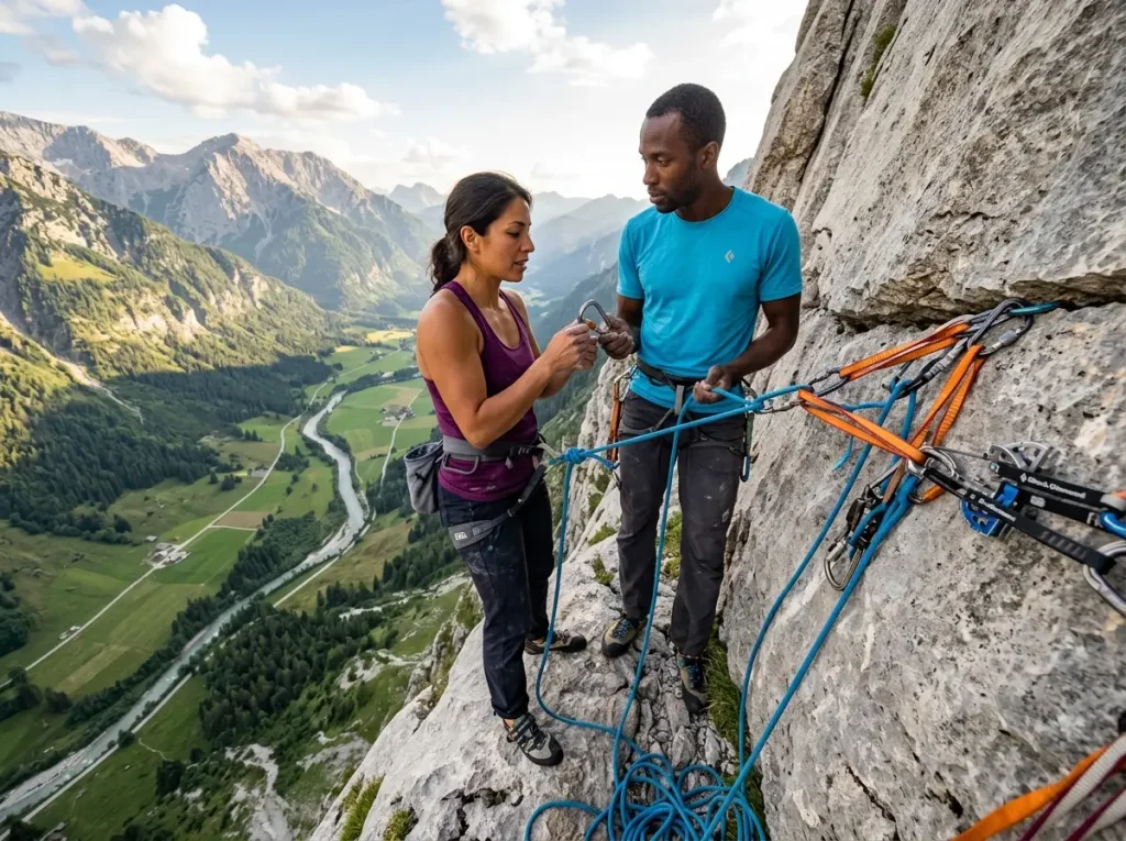 Building a safety stack considering climbing travel insurance what to look for.