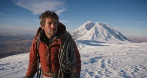 Why Huascaran Stops Climbers Below the Summit Climber on the Huascaran glacier at first light, Peru's highest peak — Huascaran climbing guide hero image
