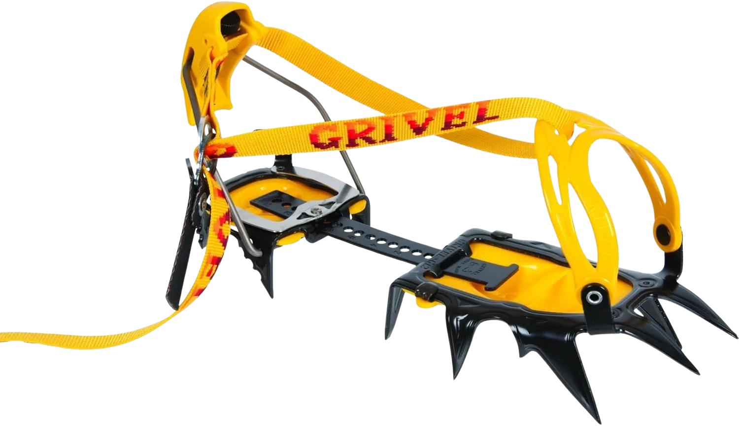 Grivel G12 New Matic steel crampons with anti-balling plates for Rainier