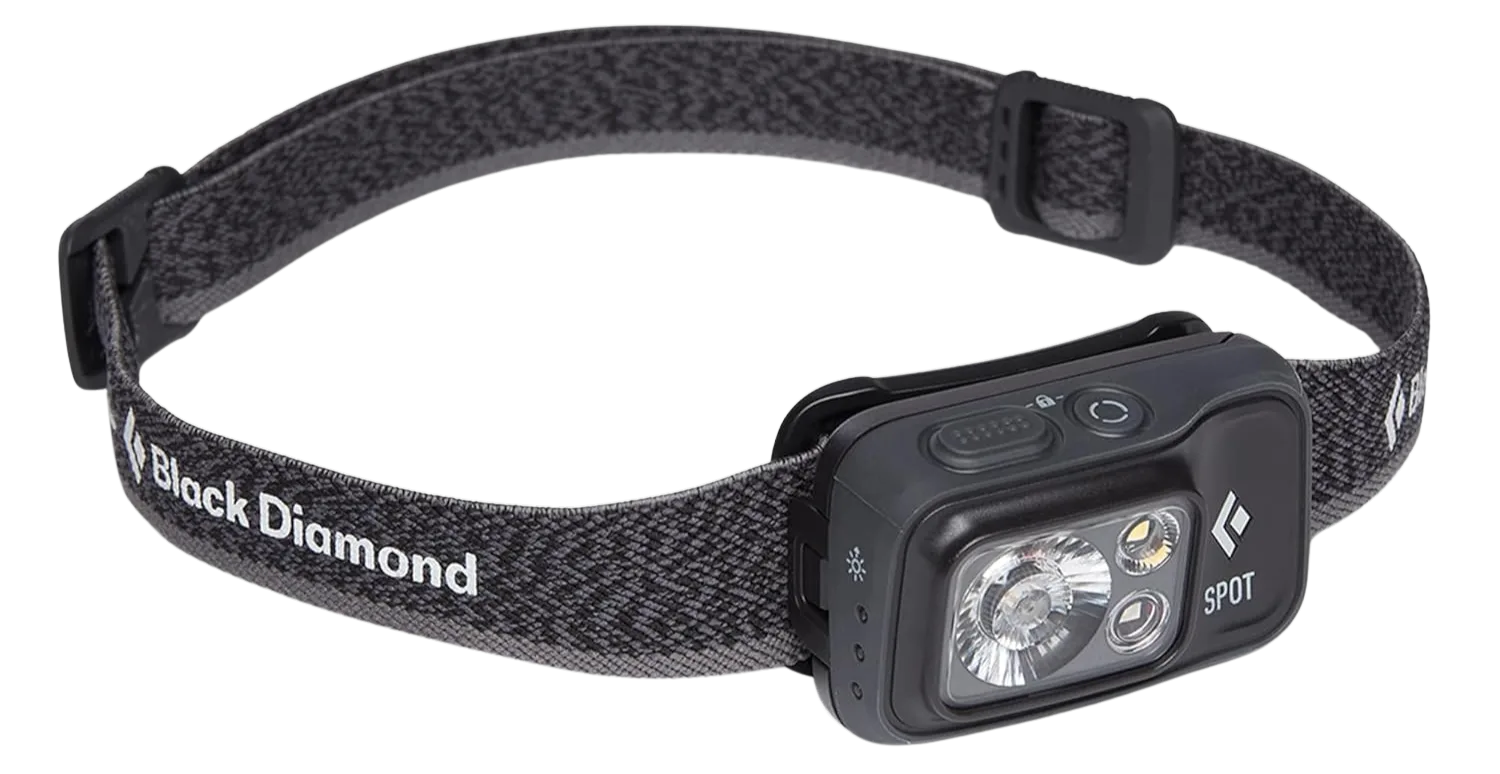 Black Diamond Spot 400 headlamp for pre-dawn Everest summit pushes