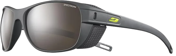 Julbo Camino Cat-4 glacier glasses sized to fit under an oxygen mask