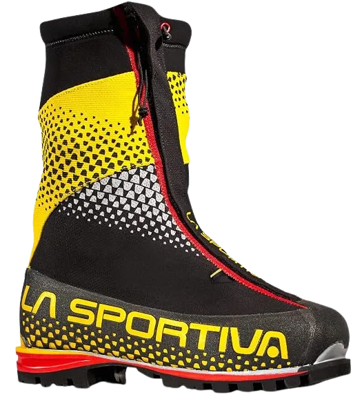 La Sportiva G2 SM double mountaineering boots for high-altitude Aconcagua climbing