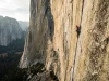 13 Legendary American Climbers Who Shaped the Sport Climber high on a vast El Capitan granite wall at golden hour, the canon of legendary American climbers