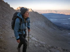 5 Mount Whitney Mistakes That End Summit Bids Hiker on the Mount Whitney Trail below Trail Crest at dawn, Eastern Sierra granite