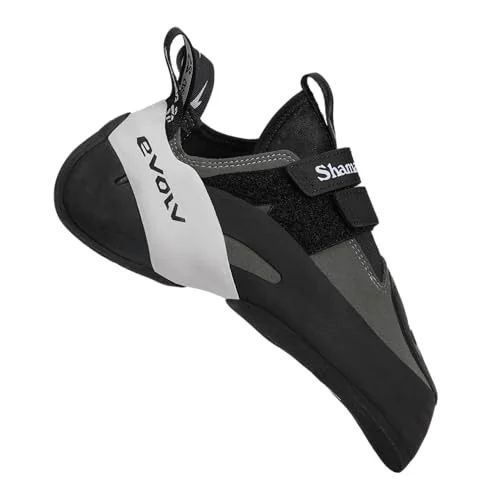 Evolv Shaman 2S climbing shoe with medium volume last for wide feet