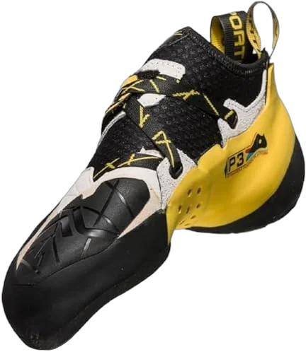 La Sportiva Solution climbing shoe with 3D molded heel cup for outdoor bouldering heel hooks