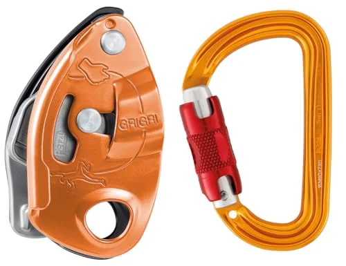 Petzl GRIGRI assisted-braking belay device for gym and sport climbing belays