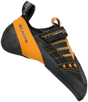 Scarpa Instinct VS aggressive climbing shoe with half-length midsole for steep sport routes