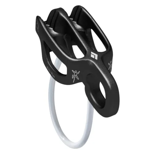 Black Diamond ATC-Guide belay device rigged for guide mode on multi-pitch trad routes